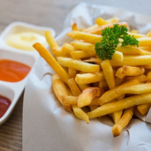 French Fries, Happy Green Planet Family Restaurant